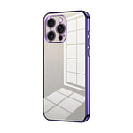 Transparentes Plating Fine Hole Handyhülle, Für iPhone 17e / 16e, Für iPhone 17 Pro Max, Für iPhone 17 Pro, Für iPhone 17, Für iPhone Air, Für iPhone 16 Pro Max