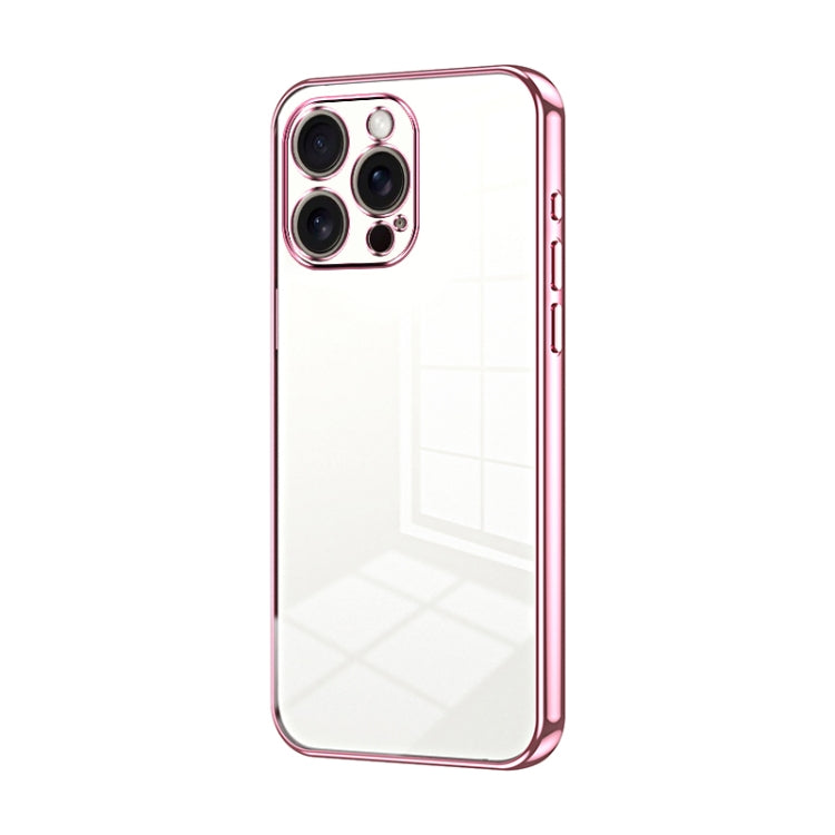 Transparentes Plating Fine Hole Handyhülle, Für iPhone 17e / 16e, Für iPhone 17 Pro Max, Für iPhone 17 Pro, Für iPhone 17, Für iPhone Air, Für iPhone 16 Pro Max