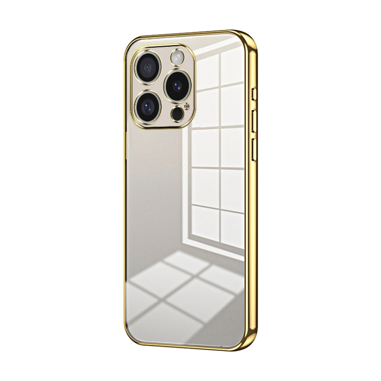 Transparent Plating Fine Hole Phone Case, For iPhone 16 Pro, For iPhone 16 Plus, For iPhone 16, For iPhone 15 Pro Max, For iPhone 15 Pro, For iPhone 15 Plus