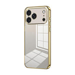 Transparentes Plating Fine Hole Handyhülle, Für iPhone 17e / 16e, Für iPhone 17 Pro Max, Für iPhone 17 Pro, Für iPhone 17, Für iPhone Air, Für iPhone 16 Pro Max