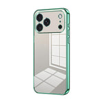 Transparentes Plating Fine Hole Handyhülle, Für iPhone 17e / 16e, Für iPhone 17 Pro Max, Für iPhone 17 Pro, Für iPhone 17, Für iPhone Air, Für iPhone 16 Pro Max