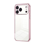 Transparentes Plating Fine Hole Handyhülle, Für iPhone 17e / 16e, Für iPhone 17 Pro Max, Für iPhone 17 Pro, Für iPhone 17, Für iPhone Air, Für iPhone 16 Pro Max