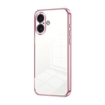 Transparentes Plating Fine Hole Handyhülle, Für iPhone 17e / 16e, Für iPhone 17 Pro Max, Für iPhone 17 Pro, Für iPhone 17, Für iPhone Air, Für iPhone 16 Pro Max