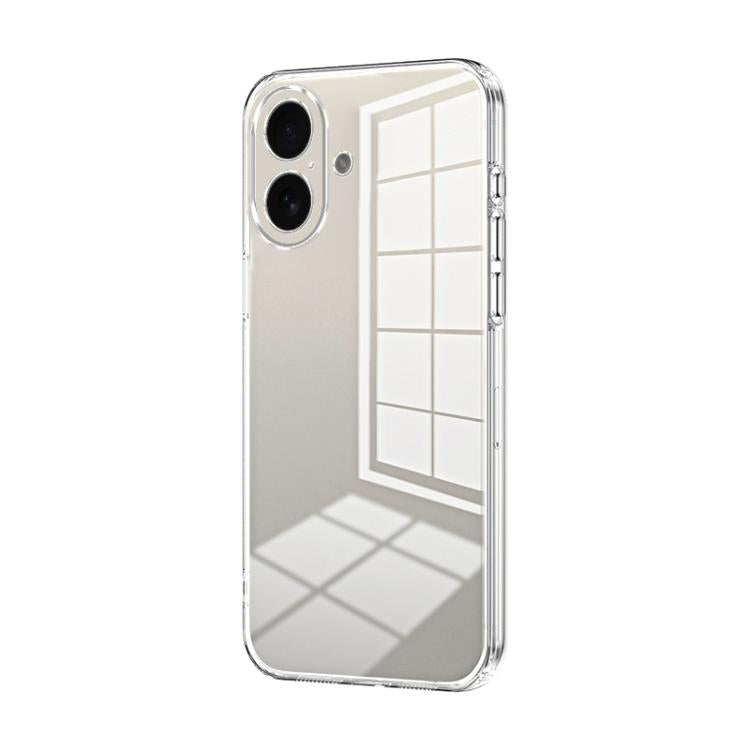 Transparentes Plating Fine Hole Handyhülle, Für iPhone 17e / 16e, Für iPhone 17 Pro Max, Für iPhone 17 Pro, Für iPhone 17, Für iPhone Air, Für iPhone 16 Pro Max