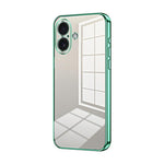 Transparentes Plating Fine Hole Handyhülle, Für iPhone 17e / 16e, Für iPhone 17 Pro Max, Für iPhone 17 Pro, Für iPhone 17, Für iPhone Air, Für iPhone 16 Pro Max