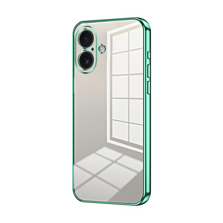 Transparentes Plating Fine Hole Handyhülle, Für iPhone 17e / 16e, Für iPhone 17 Pro Max, Für iPhone 17 Pro, Für iPhone 17, Für iPhone Air, Für iPhone 16 Pro Max