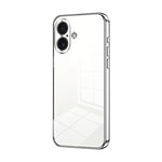 Transparentes Plating Fine Hole Handyhülle, Für iPhone 17e / 16e, Für iPhone 17 Pro Max, Für iPhone 17 Pro, Für iPhone 17, Für iPhone Air, Für iPhone 16 Pro Max