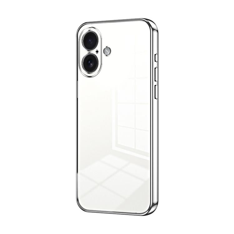 Transparentes Plating Fine Hole Handyhülle, Für iPhone 17e / 16e, Für iPhone 17 Pro Max, Für iPhone 17 Pro, Für iPhone 17, Für iPhone Air, Für iPhone 16 Pro Max