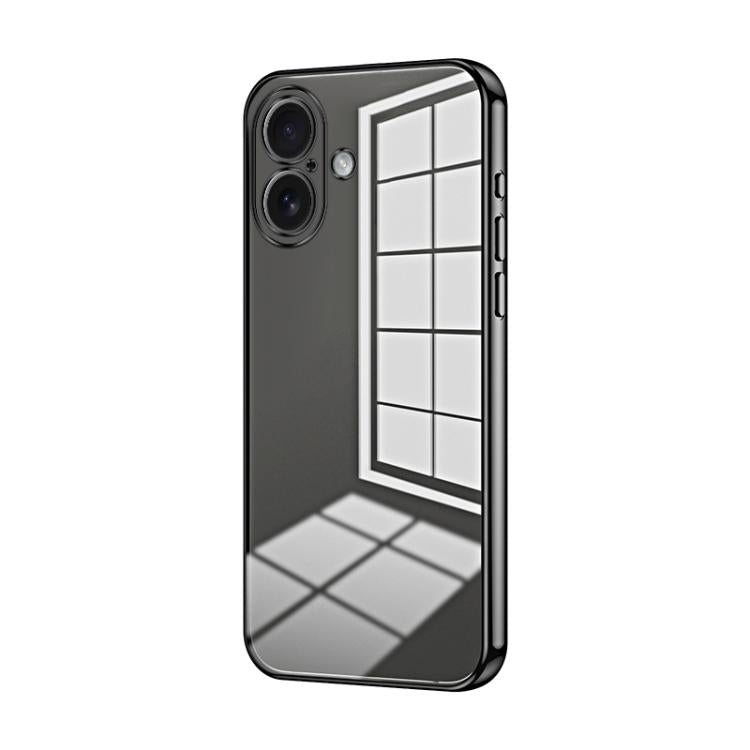 Transparentes Plating Fine Hole Handyhülle, Für iPhone 17e / 16e, Für iPhone 17 Pro Max, Für iPhone 17 Pro, Für iPhone 17, Für iPhone Air, Für iPhone 16 Pro Max