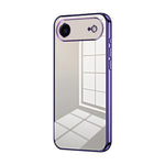 Transparentes Plating Fine Hole Handyhülle, Für iPhone 17e / 16e, Für iPhone 17 Pro Max, Für iPhone 17 Pro, Für iPhone 17, Für iPhone Air, Für iPhone 16 Pro Max