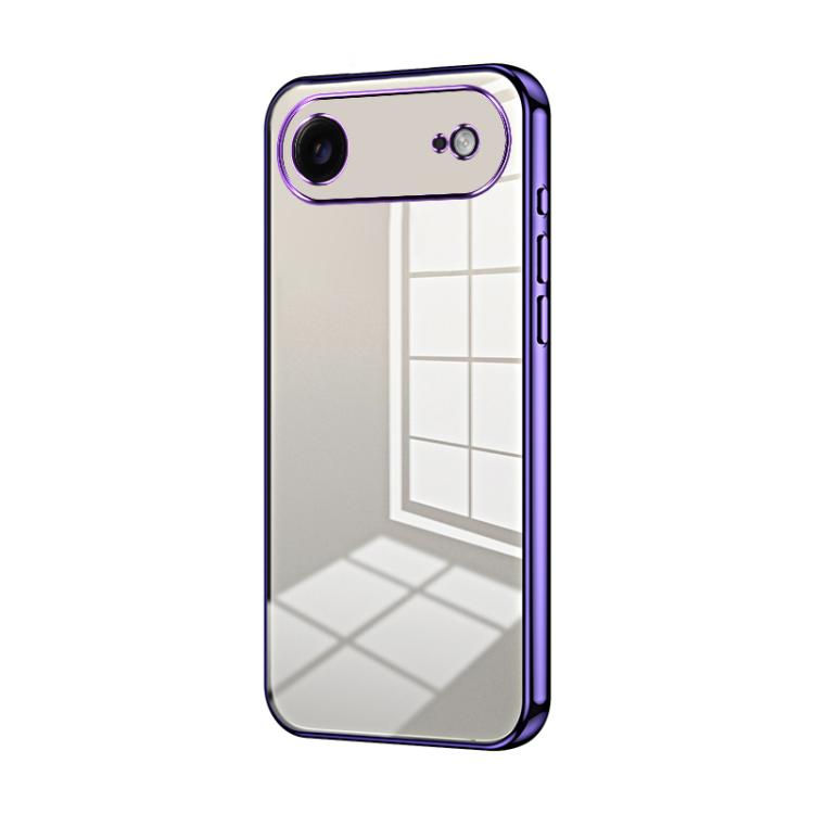 Transparentes Plating Fine Hole Handyhülle, Für iPhone 17e / 16e, Für iPhone 17 Pro Max, Für iPhone 17 Pro, Für iPhone 17, Für iPhone Air, Für iPhone 16 Pro Max