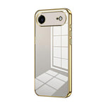 Transparentes Plating Fine Hole Handyhülle, Für iPhone 17e / 16e, Für iPhone 17 Pro Max, Für iPhone 17 Pro, Für iPhone 17, Für iPhone Air, Für iPhone 16 Pro Max