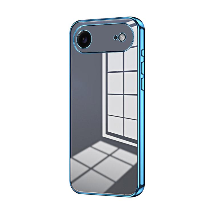 Transparentes Plating Fine Hole Handyhülle, Für iPhone 17e / 16e, Für iPhone 17 Pro Max, Für iPhone 17 Pro, Für iPhone 17, Für iPhone Air, Für iPhone 16 Pro Max
