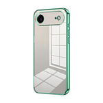 Transparentes Plating Fine Hole Handyhülle, Für iPhone 17e / 16e, Für iPhone 17 Pro Max, Für iPhone 17 Pro, Für iPhone 17, Für iPhone Air, Für iPhone 16 Pro Max