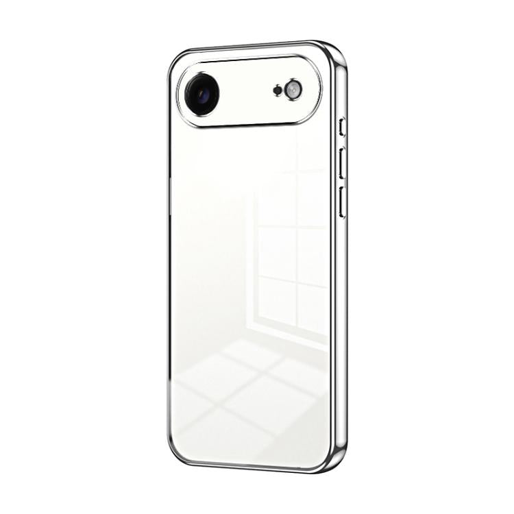Transparentes Plating Fine Hole Handyhülle, Für iPhone 17e / 16e, Für iPhone 17 Pro Max, Für iPhone 17 Pro, Für iPhone 17, Für iPhone Air, Für iPhone 16 Pro Max