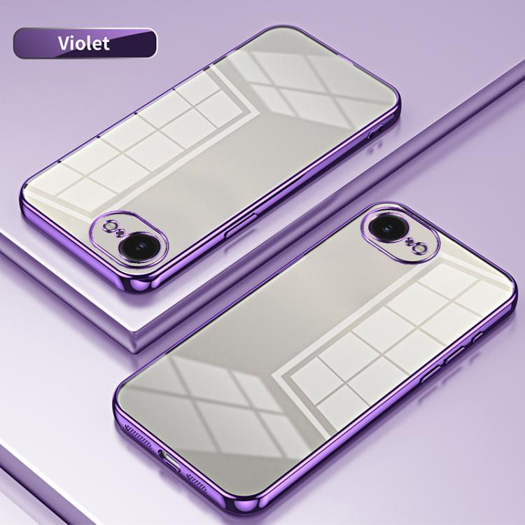 Transparentes Plating Fine Hole Handyhülle, Für iPhone 17e / 16e, Für iPhone 17 Pro Max, Für iPhone 17 Pro, Für iPhone 17, Für iPhone Air, Für iPhone 16 Pro Max