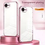 Transparentes Plating Fine Hole Handyhülle, Für iPhone 17e / 16e, Für iPhone 17 Pro Max, Für iPhone 17 Pro, Für iPhone 17, Für iPhone Air, Für iPhone 16 Pro Max