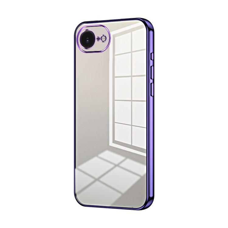 Transparentes Plating Fine Hole Handyhülle, Für iPhone 17e / 16e, Für iPhone 17 Pro Max, Für iPhone 17 Pro, Für iPhone 17, Für iPhone Air, Für iPhone 16 Pro Max