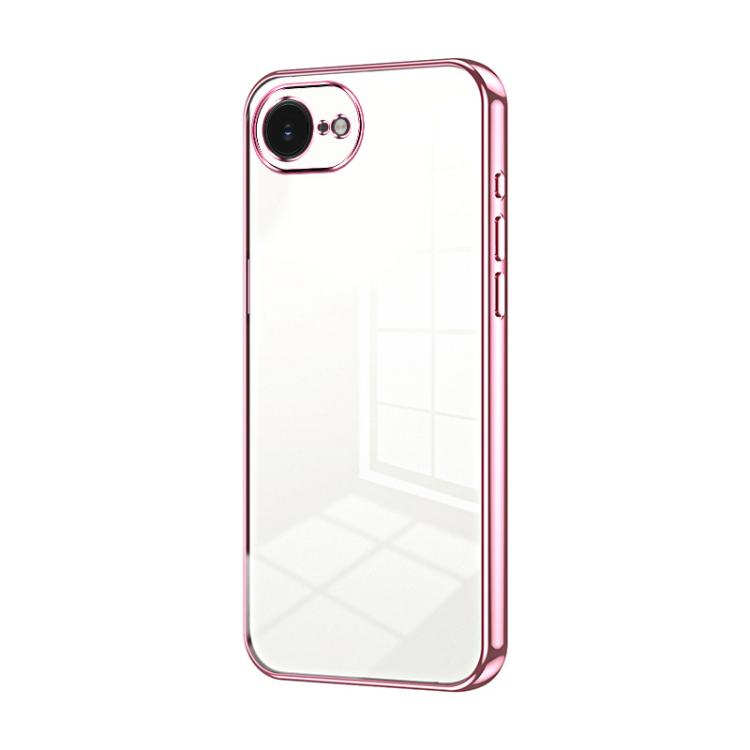 Transparentes Plating Fine Hole Handyhülle, Für iPhone 17e / 16e, Für iPhone 17 Pro Max, Für iPhone 17 Pro, Für iPhone 17, Für iPhone Air, Für iPhone 16 Pro Max