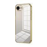 Transparentes Plating Fine Hole Handyhülle, Für iPhone 17e / 16e, Für iPhone 17 Pro Max, Für iPhone 17 Pro, Für iPhone 17, Für iPhone Air, Für iPhone 16 Pro Max