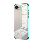Transparentes Plating Fine Hole Handyhülle, Für iPhone 17e / 16e, Für iPhone 17 Pro Max, Für iPhone 17 Pro, Für iPhone 17, Für iPhone Air, Für iPhone 16 Pro Max
