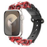 Uhrenarmband aus echtem Paracord-Leder, für Apple Watch 42 mm und 38 mm