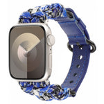 Uhrenarmband aus echtem Paracord-Leder, für Apple Watch 42 mm und 38 mm