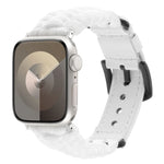 Schlichtes Uhrenarmband aus Paracord und echtem Leder, für Apple Watch 42 mm und 38 mm