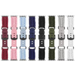 Schlichtes Uhrenarmband aus Paracord und echtem Leder, für Apple Watch 42 mm und 38 mm