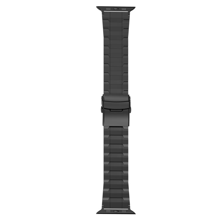 Sicherheitsschnalle Trapez Titan-Stahl-Armband, für Apple Watch SE 40mm, für Apple Watch SE 44mm, für Apple Watch Series 6 40mm, für Apple Watch Series 6 44mm, für Apple Watch Series 5 44mm, für Apple Watch Series 5 40mm, für Apple Watch Series 4 44...