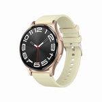 1,43 Zoll breite Smartwatch mit Bluetooth-Anruffunktion, EKG- und nicht-invasiver Blutzuckermessung, Silikonarmband Schwarz, Silikonarmband Hellgelb