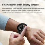 1,43 Zoll breite Smartwatch mit Bluetooth-Anruffunktion, EKG- und nicht-invasiver Blutzuckermessung, Silikonarmband Schwarz, Silikonarmband Hellgelb