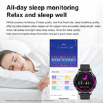 Smartwatch mit Bluetooth-Anruffunktion, Lederarmband (1,43 Zoll), EKG- und nicht-invasiver Blutzuckermessung, Lederarmband schwarz, Lederarmband braun