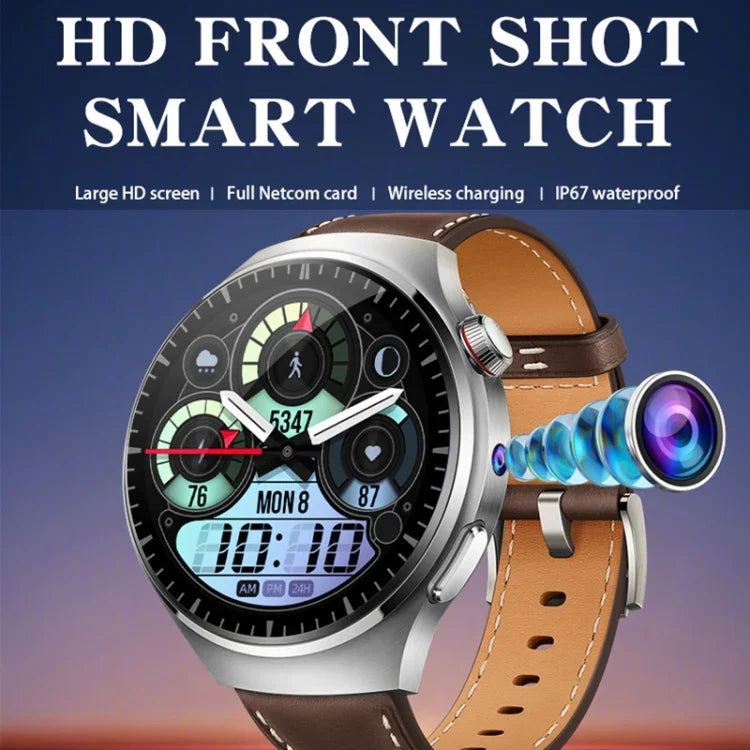 Smartwatch mit 1,53-Zoll-Frontkamera, KI-Sprachsteuerung, SIM-Karten-SIM-Karten-Slot (2 GB + 32 GB)