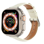 Schlankes Krokodilleder Uhrenarmband, Für Apple Watch SE 2023 44mm, Für Apple Watch SE 2023 40mm, Für Apple Watch Ultra 2 49mm, Für Apple Watch Series 9 45mm, Für Apple Watch Series 9 41mm, Für Apple Watch Ultra 49mm