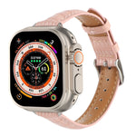 Schlankes Krokodilleder Uhrenarmband, Für Apple Watch SE 2023 44mm, Für Apple Watch SE 2023 40mm, Für Apple Watch Ultra 2 49mm, Für Apple Watch Series 9 45mm, Für Apple Watch Series 9 41mm, Für Apple Watch Ultra 49mm