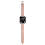 Schlankes Krokodilleder Uhrenarmband, Für Apple Watch Series 4 44mm, Für Apple Watch Series 4 40mm, Für Apple Watch Series 3 38mm, Für Apple Watch Series 3 42mm, Für Apple Watch Series 2 42mm, Für Apple Watch Series 2 38mm