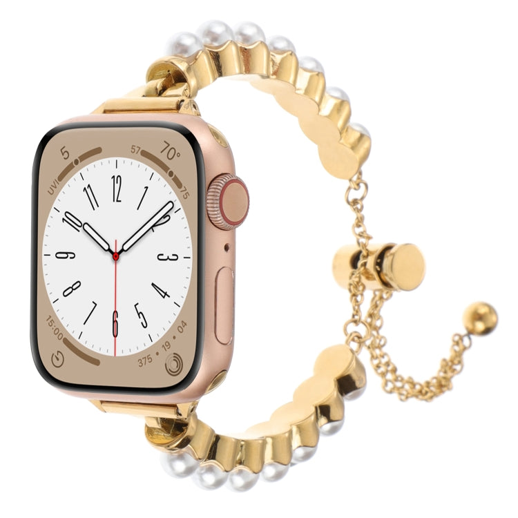 Perlenarmband Metallarmband, Für Apple Watch SE 2023 44mm, Für Apple Watch SE 2023 40mm, Für Apple Watch Ultra 2 49mm, Für Apple Watch Series 9 45mm, Für Apple Watch Series 9 41mm, Für Apple Watch Ultra 49mm, Für Apple Watch Series 8 41mm