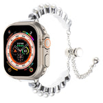 Perlenarmband Metallarmband, Für Apple Watch SE 2023 44mm, Für Apple Watch SE 2023 40mm, Für Apple Watch Ultra 2 49mm, Für Apple Watch Series 9 45mm, Für Apple Watch Series 9 41mm, Für Apple Watch Ultra 49mm, Für Apple Watch Series 8 41mm