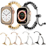 Perlenarmband Metallarmband, Für Apple Watch SE 2023 44mm, Für Apple Watch SE 2023 40mm, Für Apple Watch Ultra 2 49mm, Für Apple Watch Series 9 45mm, Für Apple Watch Series 9 41mm, Für Apple Watch Ultra 49mm, Für Apple Watch Series 8 41mm