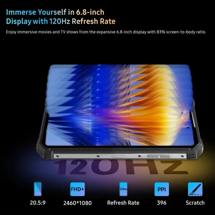 Oukitel WP19 Pro, 6,8 Zoll, MediaTek Helio G99 Octa-Core-Prozessor, NFC, Netzwerk: 4G, WP19 Pro 8 GB + 256 GB
