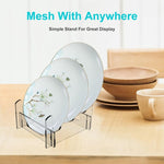 Acrylic Removable Plate Storage Rack Multi-layer Dish Drainer, 16.5 x 15.3 x 11.5cm, 21.6 x 15.3 x 12.5cm, 26.7 x 15.3 x 14cm