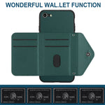 Handyhülle mit Rautenmuster, Kartenfach und RFID-Schutz, mit langem Umhängeband, für iPhone SE 2022 / SE 2020, für iPhone 13 Pro Max, für iPhone 13 Pro, für iPhone 13, für iPhone 13 mini, für iPhone 12, für iPhone 12 Pro Max, für iPhone 12 Pro