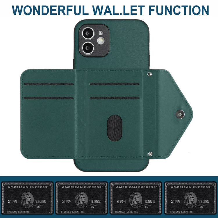 Rhombische Textur Kartenfach RFID Handyhülle mit langem Umhängeband, für iPhone 12 mini, für iPhone 11 Pro Max, für iPhone 11, für iPhone 11 Pro, für iPhone XS / X, für iPhone XR, für iPhone XS Max, für iPhone 8 Plus / 7 Plus
