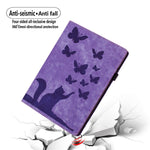 Butterfly Cat Embossing Leather Tablet Case, For iPad Air 13 2026 / 2025 / 2024, For iPad Air 11 2026 / 2025 / 2024, For iPad Pro 13 2025 / 2024, For iPad Pro 11 2025 / 2024, For iPad mini 2024 / 2021