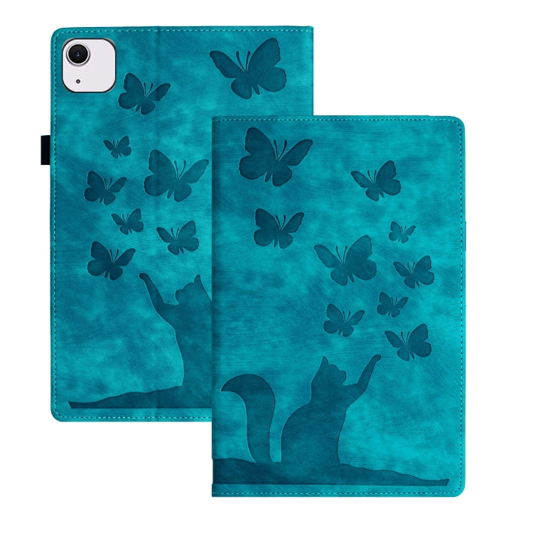 Butterfly Cat Embossing Leather Tablet Case, For iPad Air 13 2026 / 2025 / 2024, For iPad Air 11 2026 / 2025 / 2024, For iPad Pro 13 2025 / 2024, For iPad Pro 11 2025 / 2024, For iPad mini 2024 / 2021