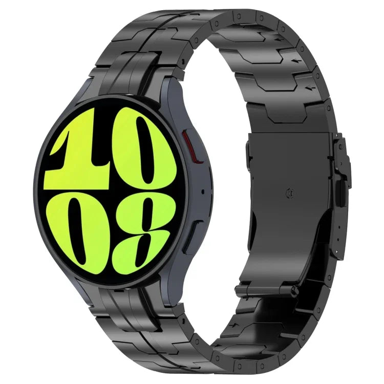 Edelstahl-Uhrenarmband im Knopf-Design, für Samsung Galaxy Watch 6 / 6 Classic