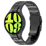 Button Style Stainless Steel Watch Band, For Samsung Galaxy Watch 6 / 6 Classic