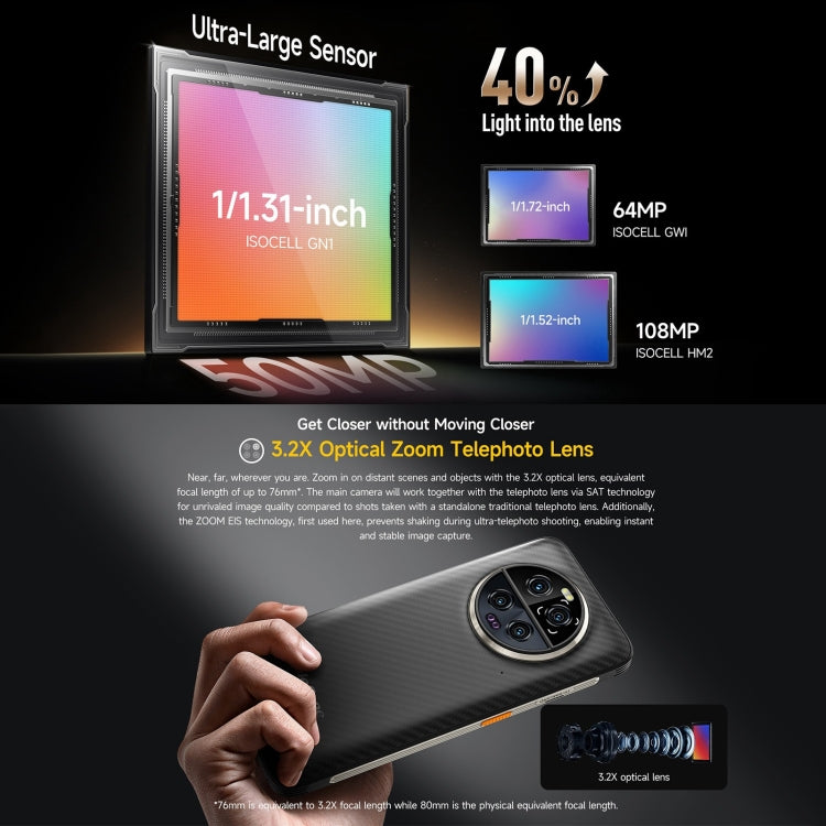 Ulefone Armor 23 Ultra Rugged Smartphone, 6,78 Zoll, Android 13, MediaTek Dimensity 8020 Octa-Core-Prozessor (bis zu 2,6 GHz), Netzwerk: 5G, NFC, OTG, Satelliten-Messaging, 12 GB + 512 GB