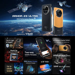 Ulefone Armor 23 Ultra Rugged Smartphone, 6,78 Zoll, Android 13, MediaTek Dimensity 8020 Octa-Core-Prozessor (bis zu 2,6 GHz), Netzwerk: 5G, NFC, OTG, Satelliten-Messaging, 12 GB + 512 GB